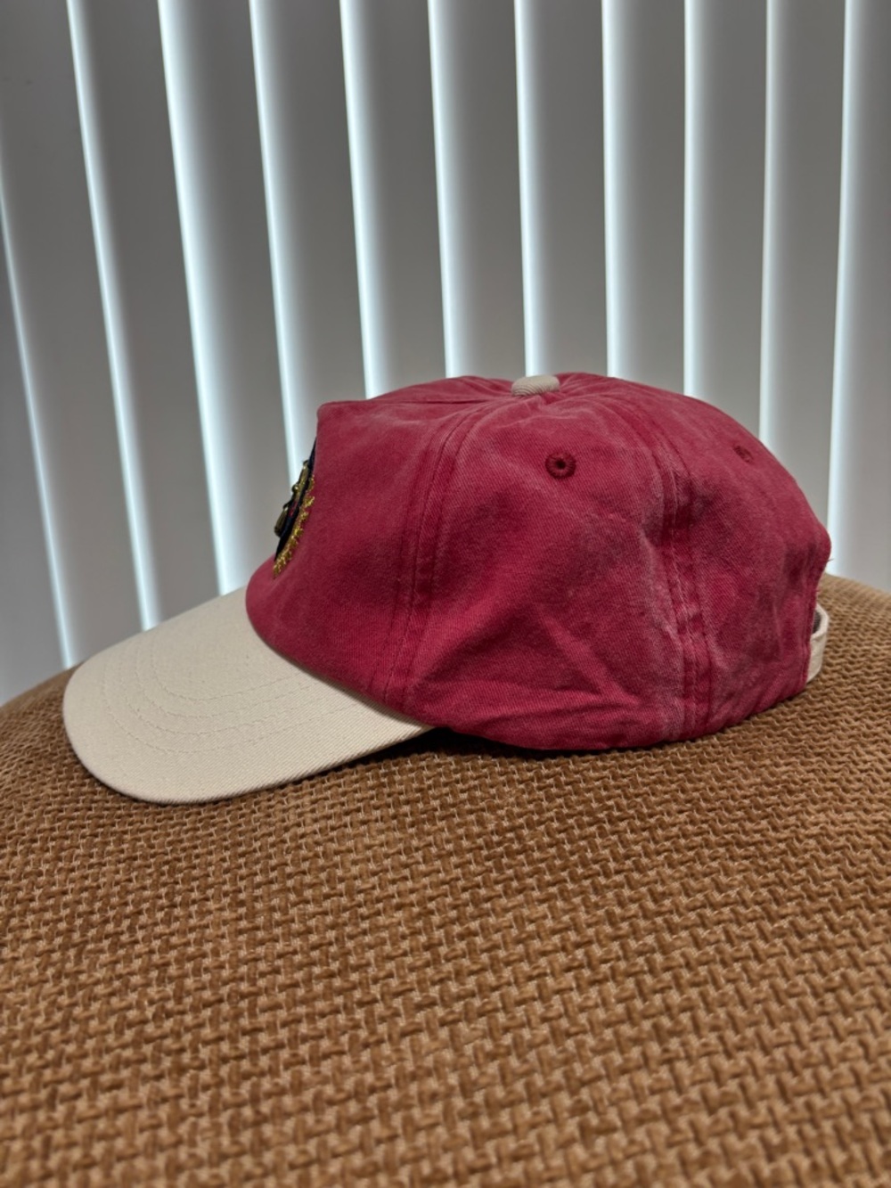 Free People Hat Washed Red Anchor Logo Y2K Womens Adjustable Vintage Style NWOT - Picture 6 of 10